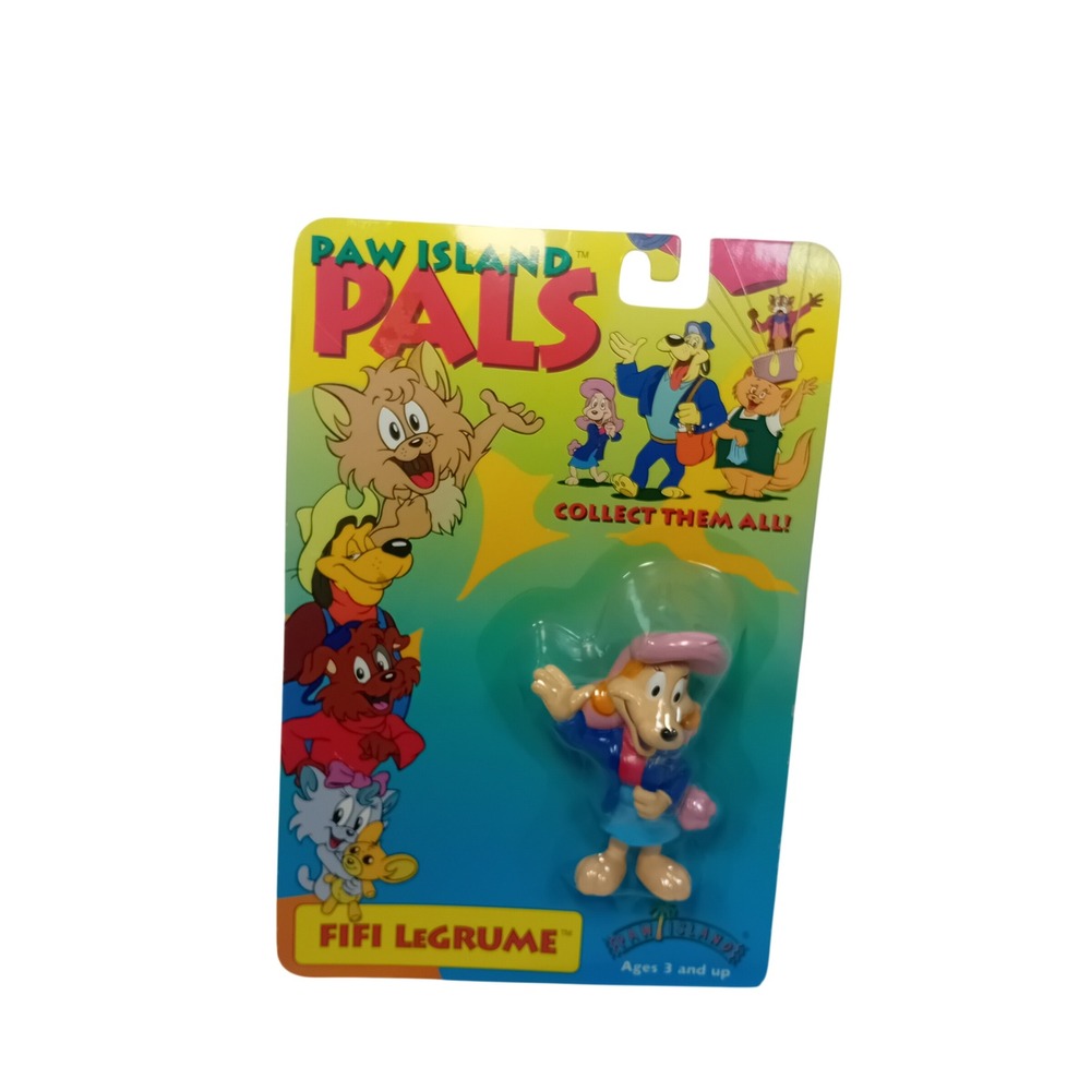 1999 Vintage Y2K Paw Island Pals Fifi LeGrume Action Figure NOS Deadstock Dog 9"